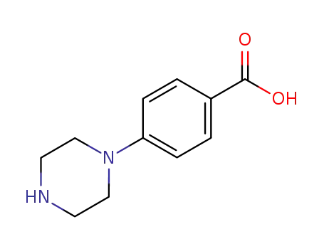 Molecular Structure of 85474-75-5 (4-PIPERAZIN-1-YL-BENZOIC ACID)