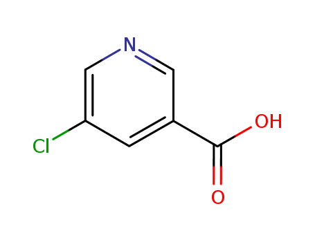 22620-27-5,5-Chloronicotinic acid,Nicotinicacid, 5-chloro- (6CI,7CI,8CI);5-Chloro-3-pyridinecarboxylic acid;NSC 63881;