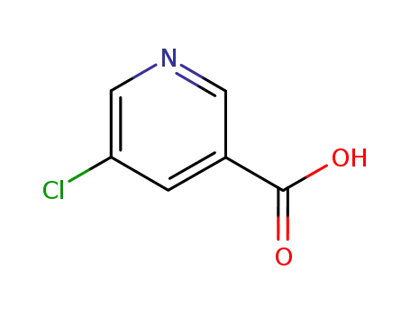 Molecular Structure of 22620-27-5 (5-Chloronicotinic acid)
