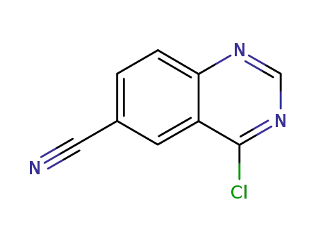 Molecular Structure of 150449-97-1 (4-Chloroquinazoline-6-carbonitrile)