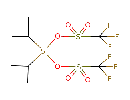 Molecular Structure of 85272-30-6 (DIISOPROPYLSILYL BIS(TRIFLUOROMETHANESULFONATE))