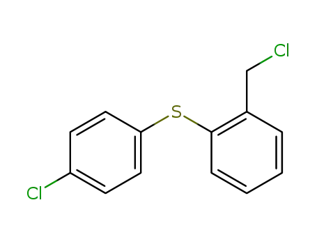 Molecular Structure of 13459-60-4 (1-(CHLOROMETHYL)-2-[(4-CHLOROPHENYL)SULFANYL]BENZENE)