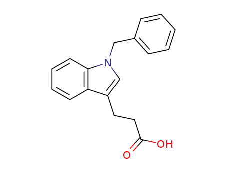 Molecular Structure of 141071-79-6 (3-(1-Benzyl-1H-indol-3-yl)-propionic acid)
