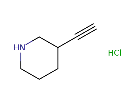Molecular Structure of 959918-19-5 (3-Ethynylpiperidine hydrochloride)