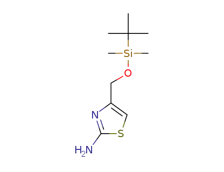Molecular Structure of 752241-92-2 (2-Amino-5-tert-butyldimethylsilyloxy-methyl-thiazole)