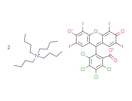 Molecular Structure of 97816-39-2 (Rose Bengal bis(tetrabutylammonium) salt)