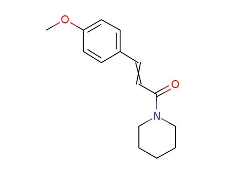 Molecular Structure of 74957-45-2 (Piperidine, 1-[3-(4-methoxyphenyl)-1-oxo-2-propenyl]-)