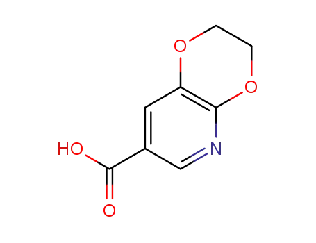 Molecular Structure of 1256818-31-1 (2,3-DIHYDRO-[1,4]DIOXINO[2,3-B]PYRIDINE-7-CARBOXYLIC ACID)