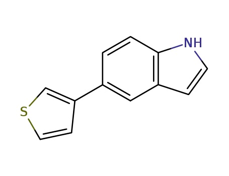 Molecular Structure of 152920-53-1 (5-(3-THIENYL)-1H-INDOLE)