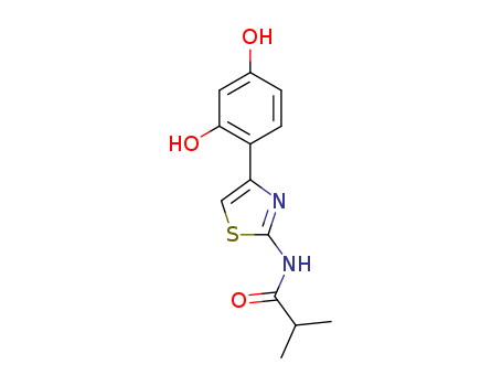 1428450-95-6,N-(4-(2,4-dihydroxyphenyl)thiazol-2-yl)isobutyramide,N-(4-(2,4-dihydroxyphenyl)thiazol-2-yl)isobutyramide