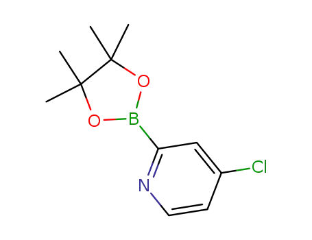 Molecular Structure of 1204600-17-8 (4-CHLOROPYRIDINE-2-BORONIC ACID PINACOL ESTER)