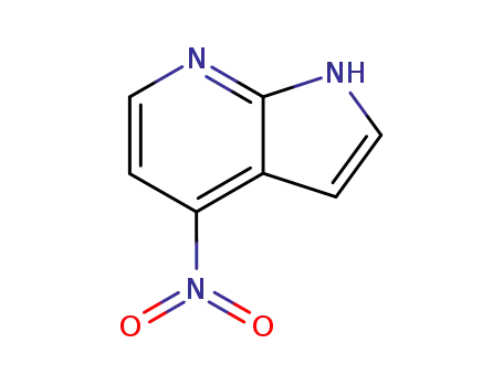 Molecular Structure of 83683-82-3 (1H-PYRROLO[2,3-B]PYRIDINE, 4-NITRO-)