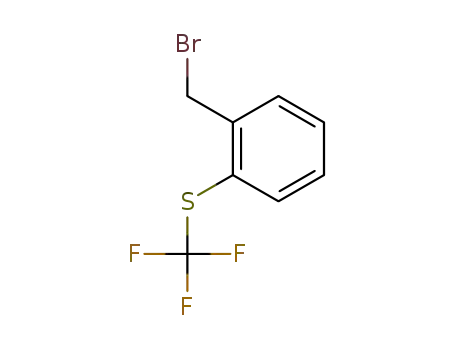 Molecular Structure of 238403-52-6 (2-(TRIFLUOROMETHYLTHIO)BENZYL BROMIDE)