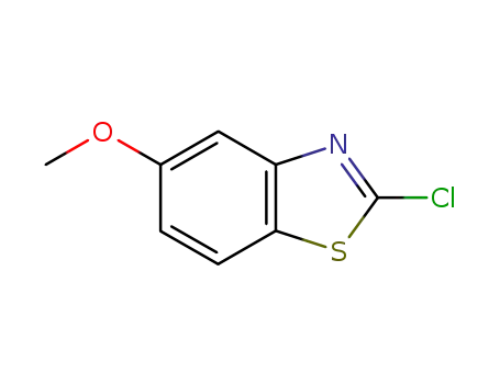 Molecular Structure of 3507-28-6 (Benzothiazole, 2-chloro-5-methoxy- (6CI,7CI,8CI,9CI))