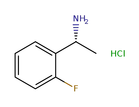 Molecular Structure of 1168139-43-2 ((R)-1-(2-FLUOROPHENYL)ETHYLAMINE-HCl)