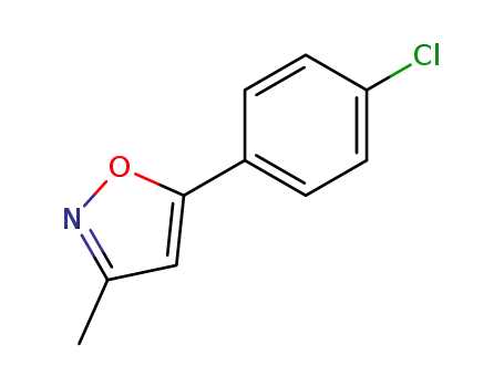 Molecular Structure of 4211-87-4 (5-(4-Chlorophenyl)-3-methylisoxazole)