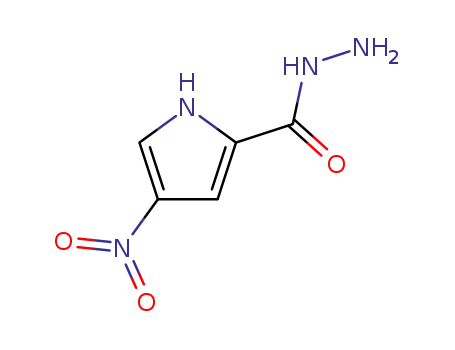 Molecular Structure of 28494-48-6 (4-NITRO-1H-PYRROLE-2-CARBOHYDRAZIDE)