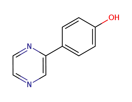 Molecular Structure of 108030-86-0 (4-PYRAZIN-2-YLPHENOL)