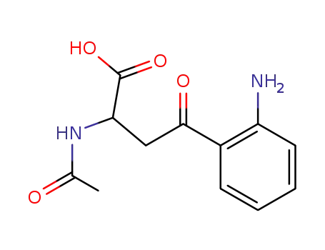 Molecular Structure of 2044-53-3 (2-(acetylamino)-4-(2-aminophenyl)-4-oxobutanoic acid)