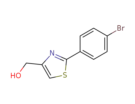 Molecular Structure of 21160-53-2 ([2-(4-Bromo-phenyl)-thiazol-4-yl]-methanol)