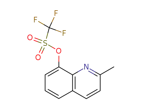 Molecular Structure of 256652-07-0 (2-methyl-8-quinolinyl trifluoromethanesulfonate)