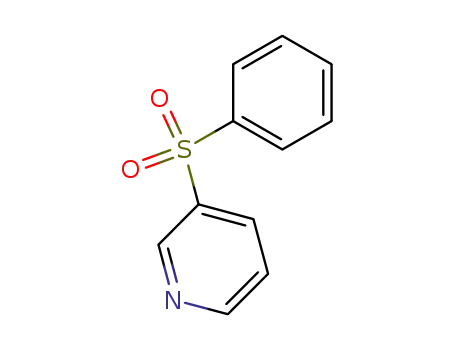 Molecular Structure of 39574-18-0 (Pyridine, 3-(phenylsulfonyl)-)