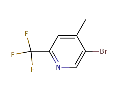 Molecular Structure of 1010422-51-1 (5-Bromo-4-methyl-2-(trifluoromethyl)pyridine)