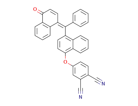 (Z)-4-((5-((4-oxonaphthalen-1(4H)-ylidene)(phenyl)methyl)naphthalen-1-yl)oxy)phthalonitrile