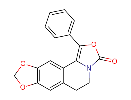 3H-[1,3]Dioxolo[4,5-g]oxazolo[4,3-a]isoquinolin-3-one,  5,6-dihydro-1-phenyl-  (9CI)