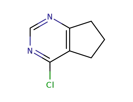 Molecular Structure of 83942-13-6 (4-Chloro-6,7-dihydro-5H-cyclopenta[d]pyrimidine)