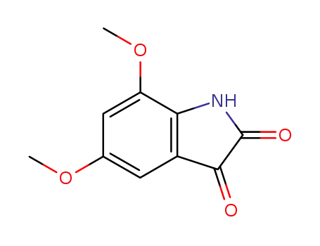 Molecular Structure of 76159-92-7 (5,7-dimethoxyindoline-2,3-dione)