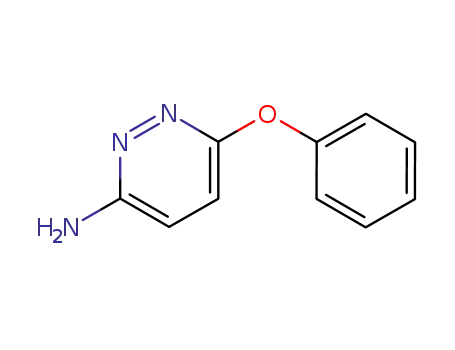 Molecular Structure of 39539-69-0 (3-Pyridazinamine, 6-phenoxy-)
