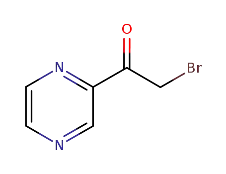 Molecular Structure of 132426-19-8 (2-Bromo-1-pyrazin-2-ylethanone)