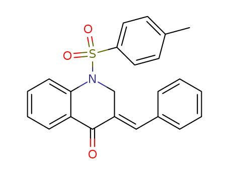 (E)-1-((4-METHYLPHENYL)SULFONYL)-3-(BENZYLENE)-2,3-DIHYDRO-4-1H-QUINOLINONE