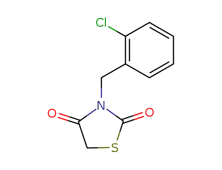 Molecular Structure of 56347-37-6 (2,4-Thiazolidinedione, 3-[(2-chlorophenyl)methyl]-)