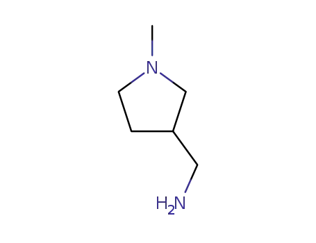 Molecular Structure of 13005-11-3 (C-(1-METHYL-PYRROLIDIN-3-YL)-METHYLAMINE)