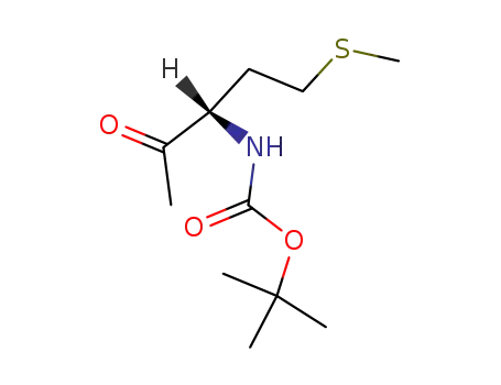 Molecular Structure of 126027-08-5 (Carbamic acid, [(1S)-1-[2-(methylthio)ethyl]-2-oxopropyl]-,
1,1-dimethylethyl ester)