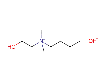 Molecular Structure of 114380-13-1 (butyl(2-hydroxyethyl)dimethylammonium hydroxide)