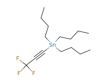 Molecular Structure of 64185-12-2 (1-Tributylstannyl-3,3,3-trifluoro-1-propyne)