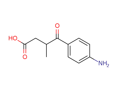 Molecular Structure of 42075-29-6 (4-(4-Aminophenyl)-3-methyl-4-oxobutanoic acid)