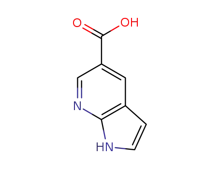 Molecular Structure of 754214-42-1 (1H-Pyrrolo[2,3-b]pyridine-5-carboxylic acid)