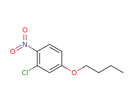 Molecular Structure of 5391-56-0 (4-Butoxy-2-chloro-1-nitrobenzene)