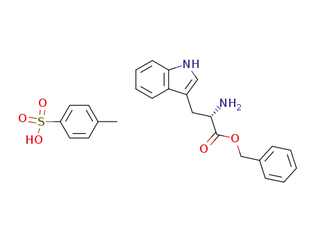 Molecular Structure of 4289-01-4 (L-Tryptophan, phenylmethyl ester, mono(4-methylbenzenesulfonate))