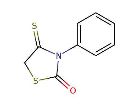 Molecular Structure of 39676-47-6 (2-Thiazolidinone, 3-phenyl-4-thioxo-)