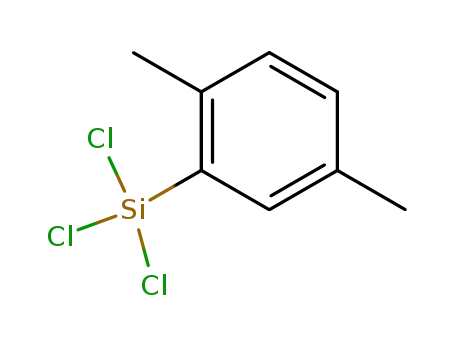 Molecular Structure of 18236-75-4 (Silane, trichloro(2,5-dimethylphenyl)-)