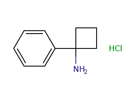 Molecular Structure of 120218-45-3 (1-Phenylcyclobutylamine hydrochloride)