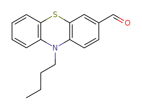 Molecular Structure of 182961-53-1 (10H-Phenothiazine-3-carboxaldehyde, 10-butyl-)
