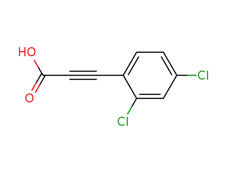 Molecular Structure of 6974-65-8 (3-(2,4-dichlorophenyl)prop-2-ynoic acid)