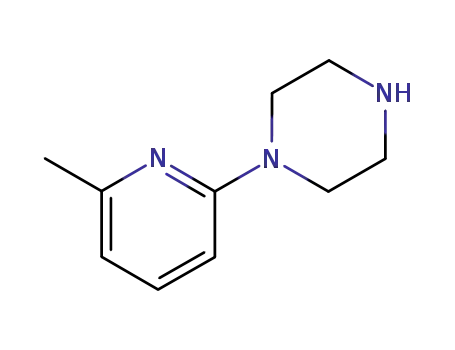 Molecular Structure of 55745-89-6 (1-(6-METHYLPYRID-2-YL)PIPERAZINE)