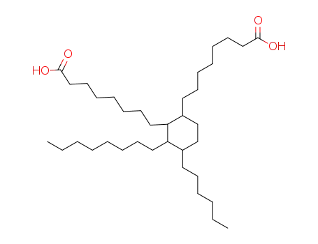 Molecular Structure of 81427-30-7 (1,2-Cyclohexanedioctanoic acid, 4-hexyl-3-octyl-)